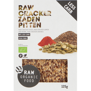 Raw Organic Food Raw Cracker Zaden Pitten 125 g