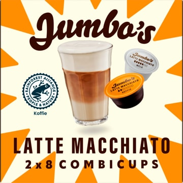 Jumbo's Latte Macchiato Combi Koffiecups 2 x 8 Stuks