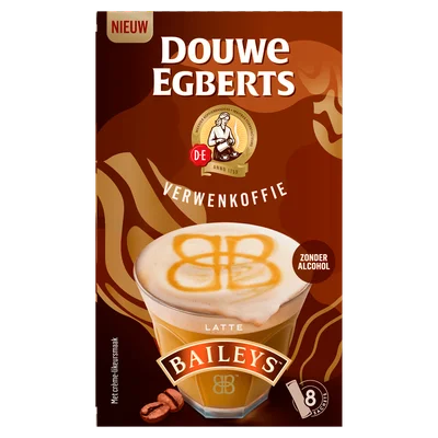 Douwe Egberts Verwenkoffie Latte Baileys 8 x 11,5 g