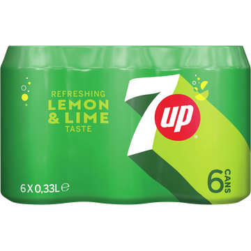 7Up Refreshing Lemon & Lime Taste Frisdrank 6 x 330ml