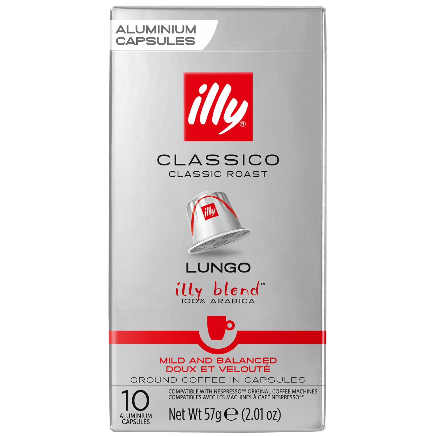 Illy Lungo Classico Koffiecups 10 stuks