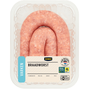 Jumbo Varken Braadworst Fijn 390 g