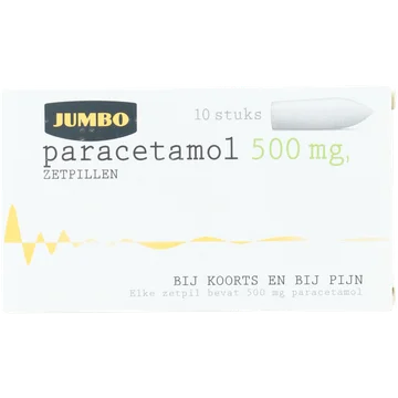 Jumbo Paracetamol 500mg zetpillen