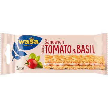 Wasa Sandwich Cheese Tomato & Basil 3 x 40 g