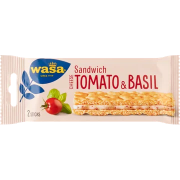 Wasa Sandwich Cheese Tomato & Basil 3 x 40 g