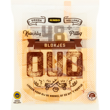 Jumbo Blokjes Belegen Kaas 48+ 200 g