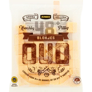 Jumbo Blokjes Belegen Kaas 48+ 200 g