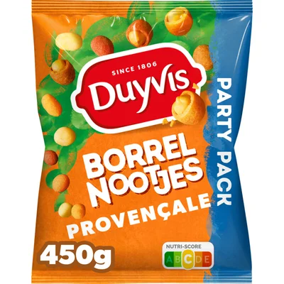 Duyvis Borrelnootjes Provencale Pinda Noten 450 gr