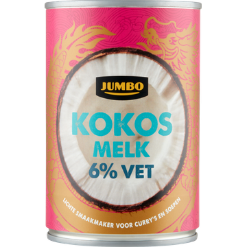 Jumbo Kokosmelk 6 % Vet 400 ml
