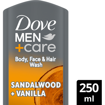 Dove Men+Care 3-in-1 Douchegel Sandalwood + Vanilla 250 ml