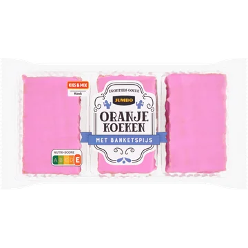 Jumbo Oranjekoeken met Banketspijs 250 g