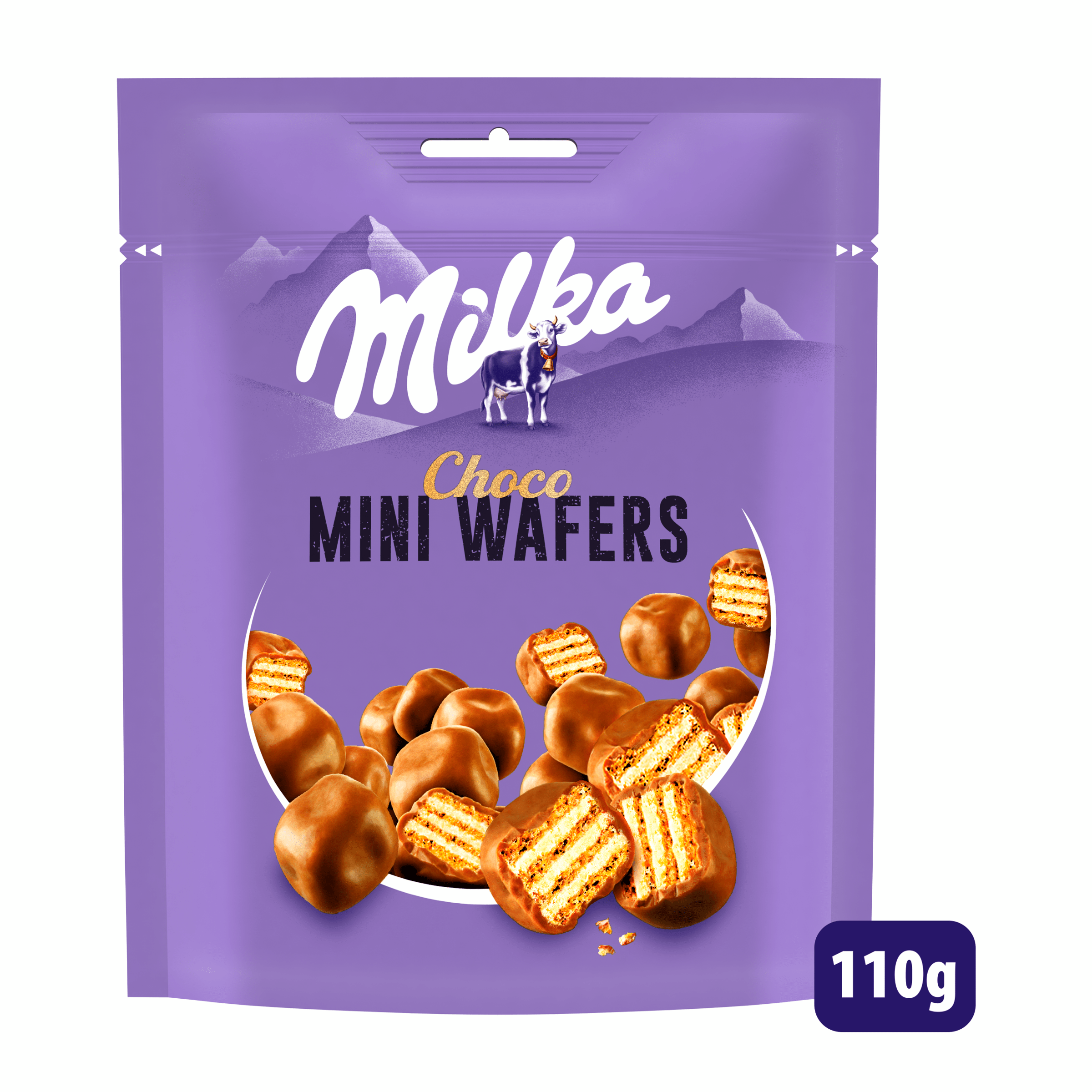 Milka Mini Wafers Chocolade Wafels 110g