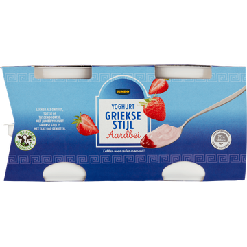 Jumbo Yoghurt Griekse Stijl Aardbei 4 x 150 g