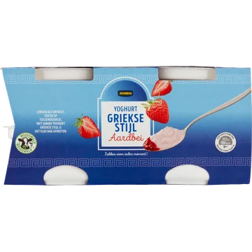 Jumbo Yoghurt Griekse Stijl Aardbei 4 x 150 g