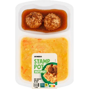 Jumbo Stamppot Hutspot met Gehaktballen in Jus 500 g