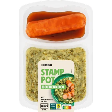Jumbo Stamppot Boerenkool met Rookworst in Jus 500 g