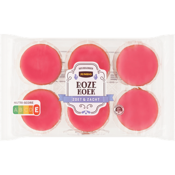 Jumbo Mini Roze Koek 6 Stuks