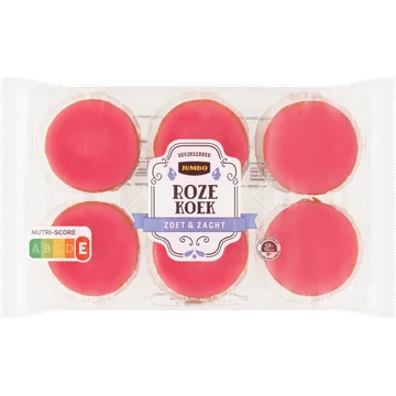Jumbo Mini Roze Koek 6 Stuks