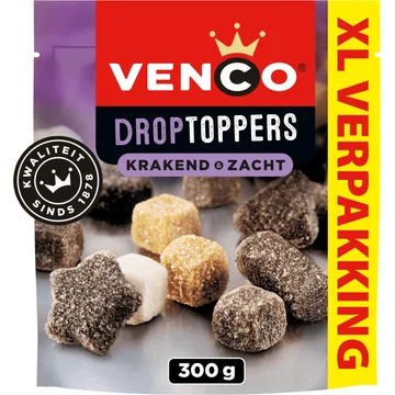 Venco Droptoppers Krakend & Zacht XL Verpakking 300 g