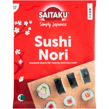 Saitaku Sushi Nori 5 Vellen 14g