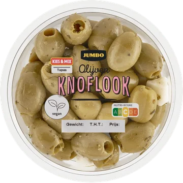 Jumbo Olijven Knoflook 140 g