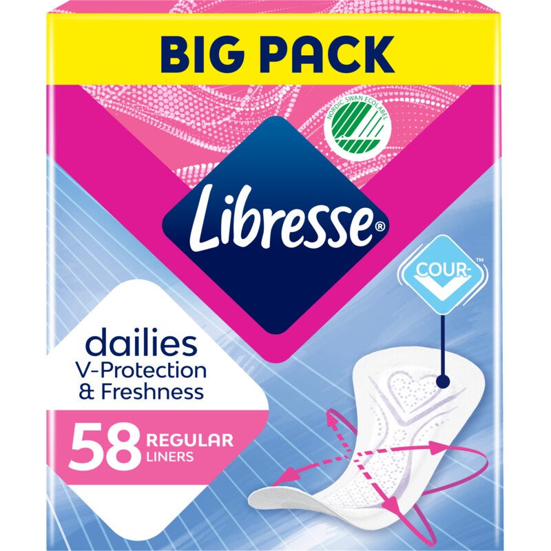 Libresse Inleg Regular Bigpack 58 Stuks