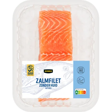 Jumbo Zalmfilet zonder Huid Naturel ca. 160 g