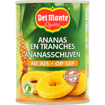 Del Monte Ananasschijven op Sap 565 g
