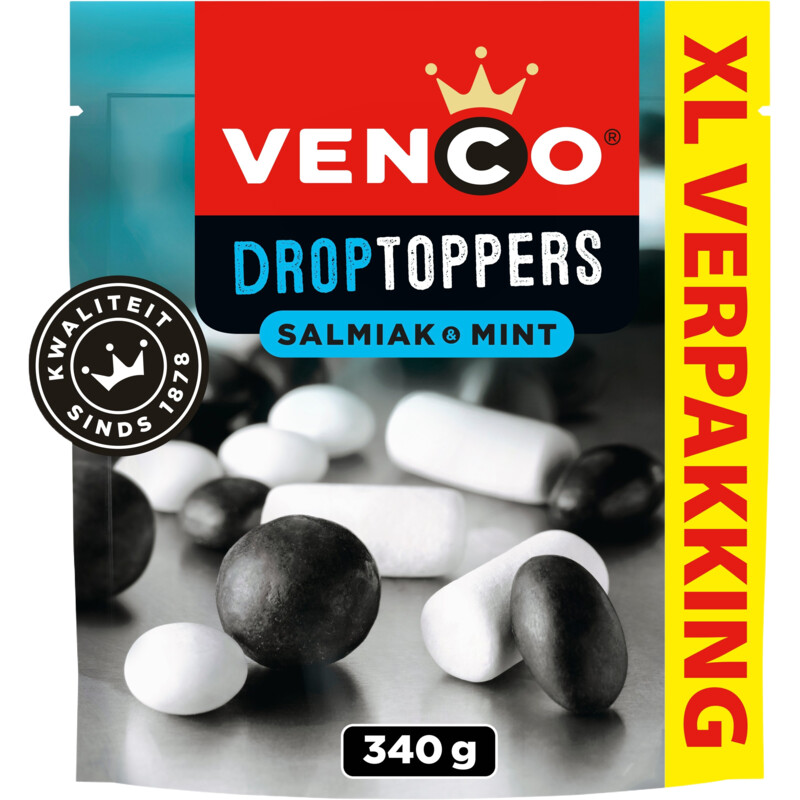 Venco Droptoppers Zacht & Zoet XL 340 g