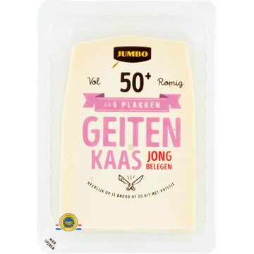 Jumbo Jong Belegen Geitenkaas 50+ 190 g