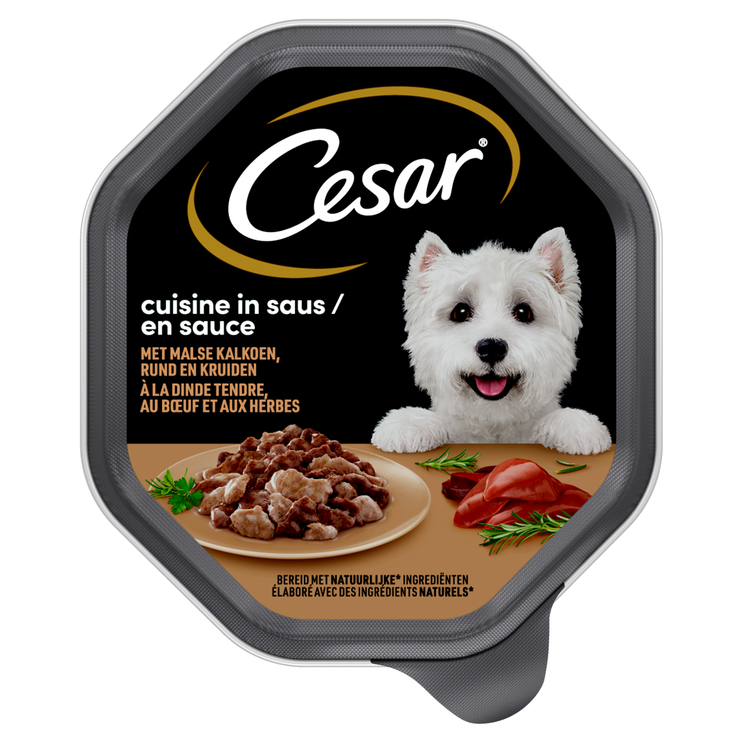 Cesar Cuisine in Saus met Mals Kalf en Kalkoen 150 g