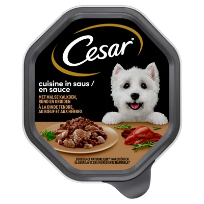 Cesar Cuisine in Saus met Mals Kalf en Kalkoen 150 g