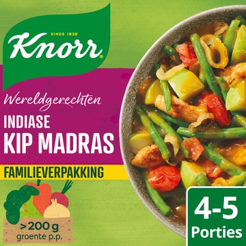 Knorr Wereldgerechten Maaltijdpakket Indiase Kip Madras XXL 529 g