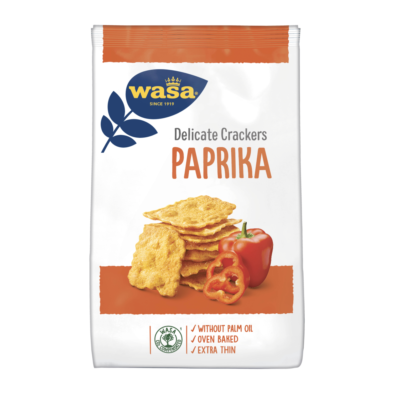 Wasa Delicate Crackers Paprika 150g