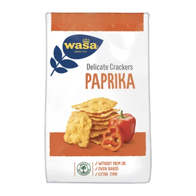 Wasa Delicate Crackers Paprika 150g