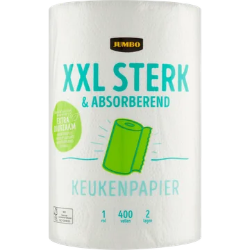 Jumbo XXL Sterk & Absorberend Keukenpapier 2 Lagen 1 Rol