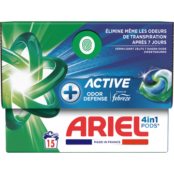 Ariel All-in-1 Pods Wasmiddel +Actief 15 Wasbeurten