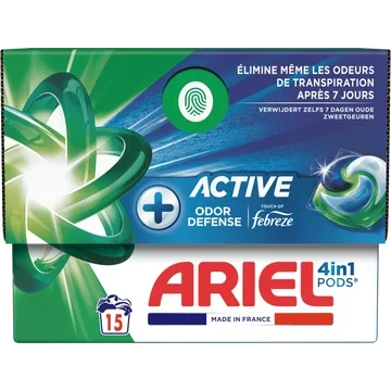 Ariel All-in-1 Pods Wasmiddel +Actief 15 Wasbeurten
