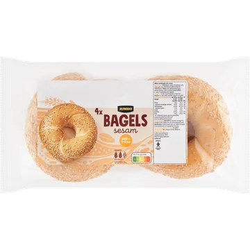 Jumbo Bagel Sesam 4 Stuks