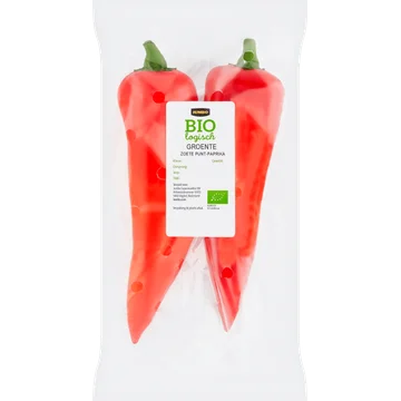 Jumbo Biologisch Zoete Punt-Paprika 2 Stuks