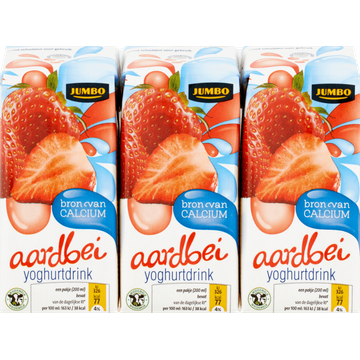 Jumbo Yoghurtdrink Aardbei 6 x 200 ML