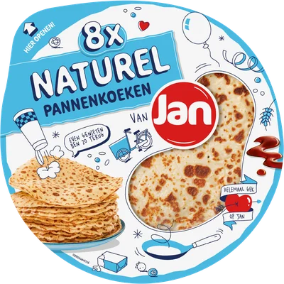 Jan Pannenkoeken Naturel 8 Stuks 540 g