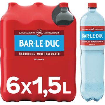 Bar-le-duc mineraalwater koolzuurhoudend fles 6 x 1,5l