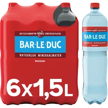 Bar-le-duc mineraalwater koolzuurhoudend fles 6 x 1,5l