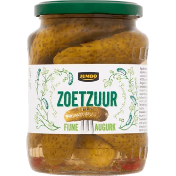 Jumbo Zoetzuur Fijne Augurk 670 g