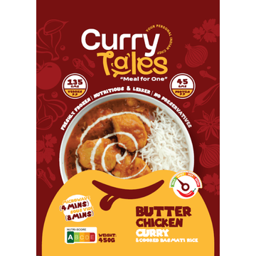 CurryTales Boterkip met Rijst Vriesvers 450g