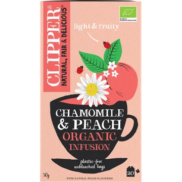 Clipper Chamomile & Peach Organic Infusion 20 Zakjes 30 g