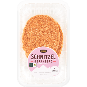 Jumbo Schnitzel Gepaneerd Varkensvlees 4 Stuks