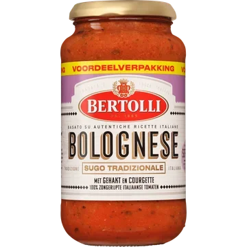 Bertolli Bolognese met Gehakt en Courgette Voordeelverpakking 500 g