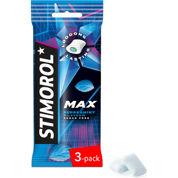 Stimorol Max Peppermint Flavour Sugar Free 3 x 9 Stuks